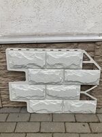 Фасадная панель FINEBER Блок молочно-белый 795x595 мм 