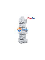 Угол наружный к фасадной панели FINEBER Камень дикий мелованный белый