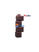 Угол наружный к фасадной панели FINEBER Камень природный коричневый